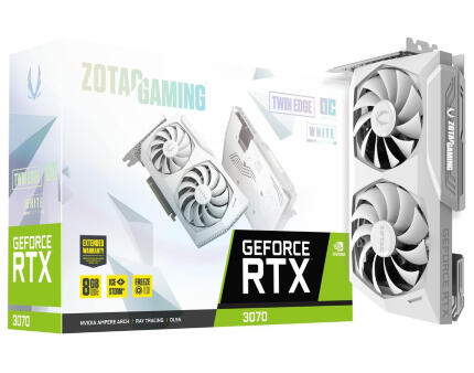 Видеокарта ZOTAC GeForce RTX 3070 Twin Edge OC White Edition