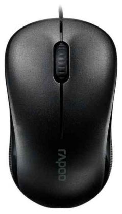 Мышь Rapoo N1130 черный оптическая (1000dpi) USB2.0 (3but)