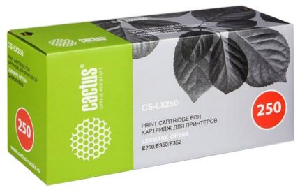 Картридж Cactus CS-LX250 для принтеров Lexmark Optra E250/ E350/ E352,3500 стр.