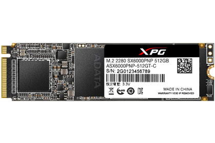 Накопитель SSD A-Data 512Gb ASX6000PNP-512GT-C XPG SX6000 Pro