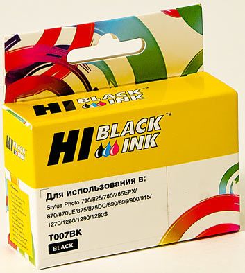 Картридж Hi-Black (HB-T0074) для Epson Stylus Photo 870/1270, Bk