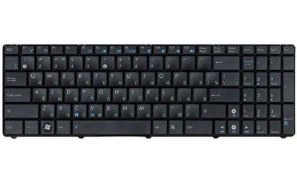 Клавиатура для ноутбука Asus K50/ K50AB/ K50IN/ K50IJ/ K60/ K61/ K62/ K70/ K72/ X5/ F52/ F90 RU, Black
