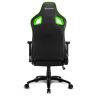 Игровое кресло Sharkoon Elbrus 2 чёрный/зелёный