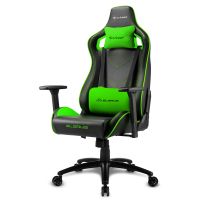 Игровое кресло Sharkoon Elbrus 2 чёрный/зелёный