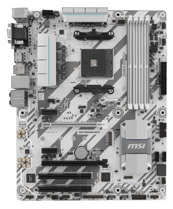 Материнская плата MSI B350 TOMAHAWK ARCTIC Soc-AM4 AMD B350 4xDDR4 ATX AC`97 8ch(7.1) GbLAN RAID+VGA+DVI+HDMI