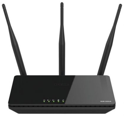 Wi-Fi роутер D-Link DIR-806A/RU (DIR-806A/RU/B1A) 10/100BASE-TX черный