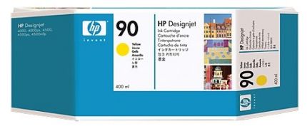 Картридж HP 90 Yellow для Designjet 4000/ 4000ps/ 4020/ 4500/ 4500ps/ 4520 400-ml