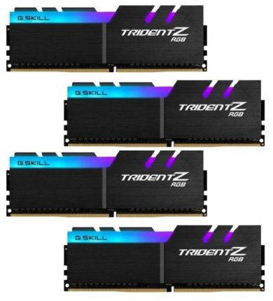 Модуль памяти DDR4 G.SKILL TRIDENT Z RGB 32GB (4x8GB kit) 3200MHz (F4-3200C16Q-32GTZR)