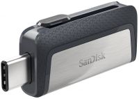 Флешка Sandisk 32Gb Ultra Dual SDDDC2-032G-G46 USB3.0 серый/узор