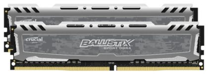 Модуль памяти Crucial 8GB Kit (4GBx2) DDR4 2400 MT/s (PC4-19200) CL16 SR x8 Unbuffered DIMM 288pin Ballistix Sport LT Grey