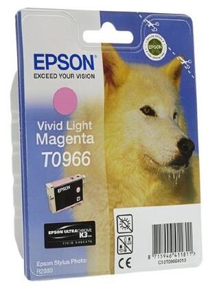 Картридж Epson T0966 Vivid Light Magenta для Stylus Photo 2880
