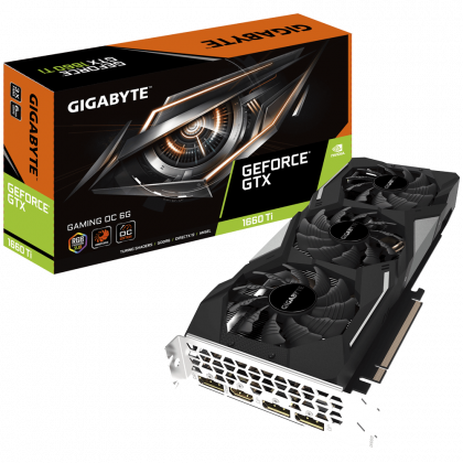 Видеокарта Gigabyte GV N166TGAMING OC 6GD GeForce GTX 1660 Ti
