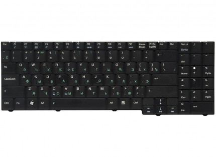 Клавиатура для ноутбука Asus M50SA/ M50SR/ M50VC/ M50SV/ X55SR/ X55SV/ M70SA/ M70VN/ X71SL/ F7/ G50/ G70 RU, Black