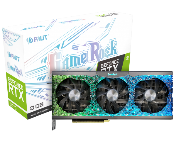 Видеокарта Palit GeForce RTX 3070 GameRock OC