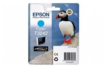 Картридж струйный Epson T3242 C13T32424010 голубой (14мл) для Epson SureColor SC-P400