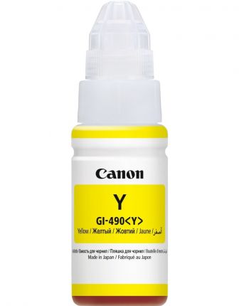 Чернила Canon GI-490 Yellow для Pixma G1400/ G2400/ G3400 (70 мл)