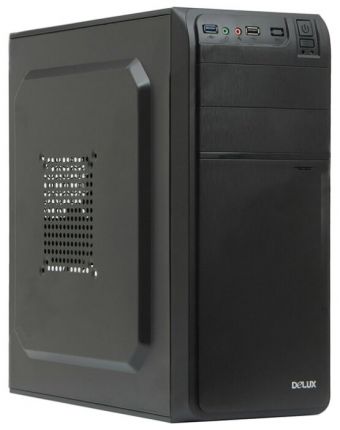 Корпус DELUX DW600 черный, 600W, ATX