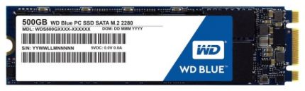 Накопитель SSD WD SATA 500Gb WDS500G1B0B WD Blue M.2