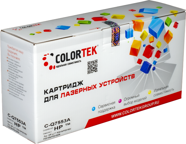 Картридж Colortek CT-Q7553A черный