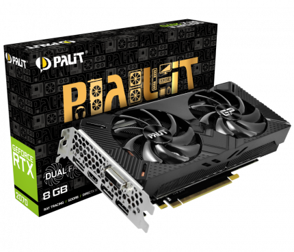 Видеокарта Palit PA RTX2070 DUAL 8G GeForce RTX 2070