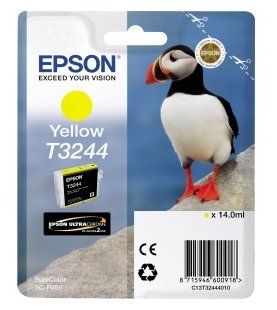 Картридж струйный Epson T3244 C13T32444010 желтый (14мл) для Epson SureColor SC-P400