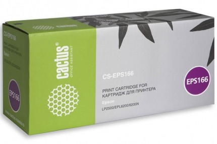 Картридж Cactus CS-EPS166 черный для Epson EPL6200 6200N LP2500