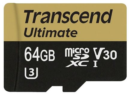 Карта памяти Transcend 64GB microSDXC UHS-I U3M, R95, W60MB/s (Ultimate)