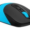 Клавиатура + мышь A4 FG1010 BLUE клав:белый мышь:белый/синий USB беспроводная slim Multimedia