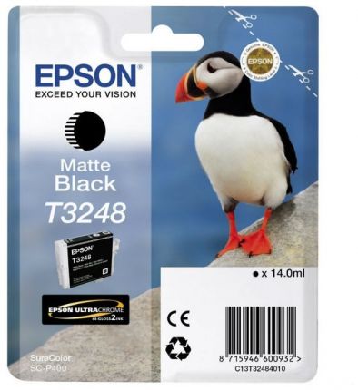 Картридж струйный Epson T3248 C13T32484010 черный матовый (14мл) для Epson SureColor SC-P400
