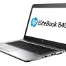 Ноутбук HP EliteBook 840 G3 14"(1920x1080)/ Intel Core i5 6200U(2.3Ghz)/ 8192Mb/ 256SSDGb/ noDVD/ Int:Intel HD Graphics 620/ Cam/ BT/ WiFi/ 45WHr/ war 3y/ 1.46kg/ silver/ black metal/ W7Pro + W10Pro key + подсветка клав.