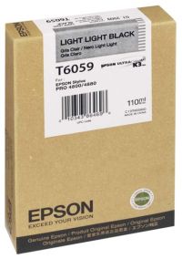 Картридж Epson Light Light Black T6059 для Stylus PRO 4800/4880 (110 мл)