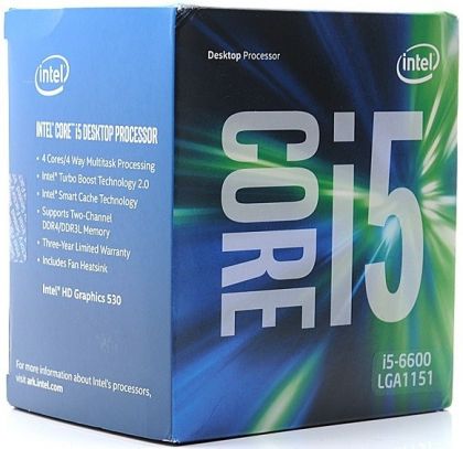 Процессор Intel Core i5-6600 Soc-1151 (BX80662I56600 S R2L5) (3.3GHz/Intel HD Graphics 530) Box