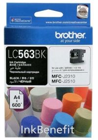 Картридж Brother LC-563BK с черными чернилами (до 600 страниц формата A4) для MFC-J2510