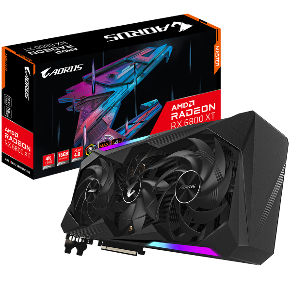 Видеокарта Gigabyte AORUS Radeon RX 6800 XT MASTER 16G