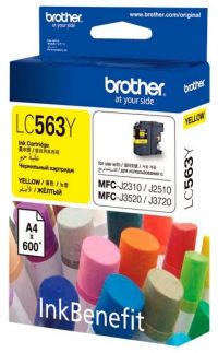 Картридж Brother LC-563Y с жёлтыми чернилами (до 600 страниц формата A4) для MFC-J2510