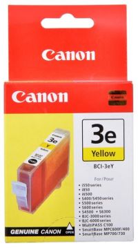 Чернильница Canon BCI-3eY Yellow для BJC 3000/ 6000/ 6100/ 6200/ 6200S/ 6300 S400/ 450/ 500/ 520/ 530/ 600/ 630/ 750 i550/ 850/ 6500 C100 MP700Photo/ 730Photo MPC400/ 600F
