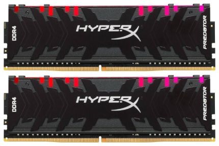 Модуль памяти Kingston 16Gb (2x8Gb) DDR4 3200MHz HyperX Predator RGB (HX432C16PB3AK2/16)