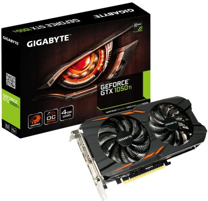 Видеокарта Gigabyte GV N105TWF2OC 4GD GeForce GTX 1050 Ti