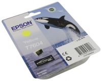 Картридж струйный Epson T7604 C13T76044010 желтый (25.9мл) для Epson SureColor SC-P600