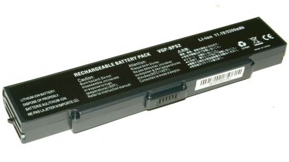 Аккумулятор для ноутбука Sony p/n VGP-BPS2B/ BPS2C S1-S9/ SZ1-SZ5/ AR/ FS/ FJ/ FE/ FT/ C/ N/ Y series, черная, 11.1В, 4800мАч, черный