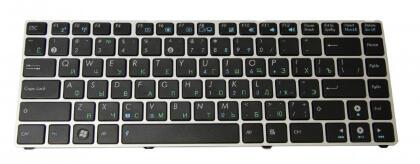 Клавиатура для ноутбука Asus UL20 RU, Silver frame/ Black key