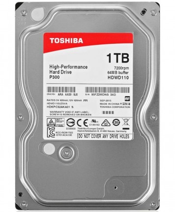 Жесткий диск Toshiba 1Tb P300 HDWD110UZSVA