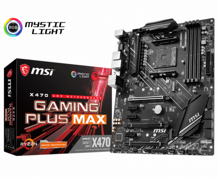 Материнская плата MSI X470 GAMING PLUS MAX, AMD X470, sAM4, ATX