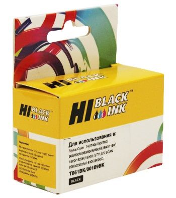 Картридж Hi-Black (HB-T0511) для Epson Stylus Color 740/760/800/1160/1520, Bk