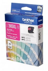 Картридж Brother LC-565XLM большой емкости с пурпурными чернилами (до1200 страниц формата A4) для MFC-J2510