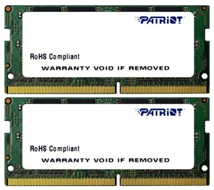 Модуль памяти 32GB PC17000 DDR4 SO-DIMM KIT2 PSD432G2133SK PATRIOT