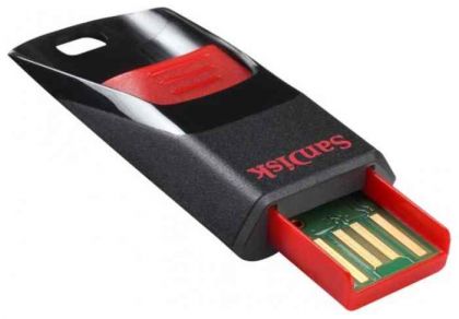 Флешка Sandisk 64Gb Cruzer Edge SDCZ51-064G-B35 USB2.0 черный/красный