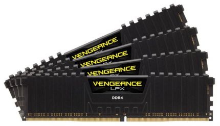Модуль памяти DDR4 4x16Gb 2800MHz Corsair CMK64GX4M4B2800C14 RTL PC4-22400 CL14 DIMM 288-pin 1.35В