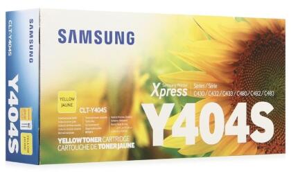 Картридж Samsung CLT-Y404S SU452A желтый (1000стр.) для Samsung SL-C430/C480