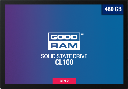 Накопитель SSD GoodRAM SATA 2.5" 480Gb CL100 Gen.2 (SSDPR-CL100-480-G2)